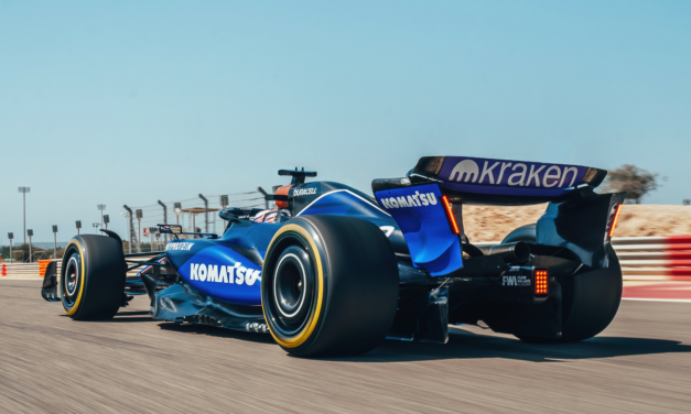 Filming Day per Mercedes, Williams ed Alpine in Bahrain